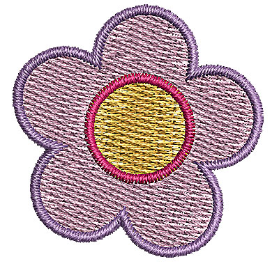 Embroidery Design: Flower 5 1.34w X 1.35h