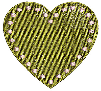 Embroidery Design: Heart 10 3.68w X 3.36h