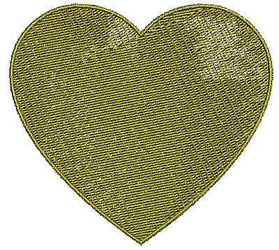 Embroidery Design: Heart 11 3.68w X 3.36h