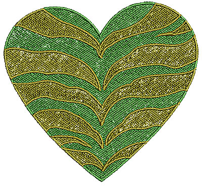 Embroidery Design: Heart 14 4.21w X 3.89h