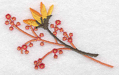 Embroidery Design: Bud and berries 2.77w X 1.77h