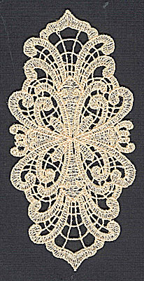 Embroidery Design: Lace 10 2.41w X 4.98h