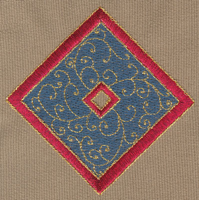 Embroidery Design: Diamond 33.51" x 3.50"