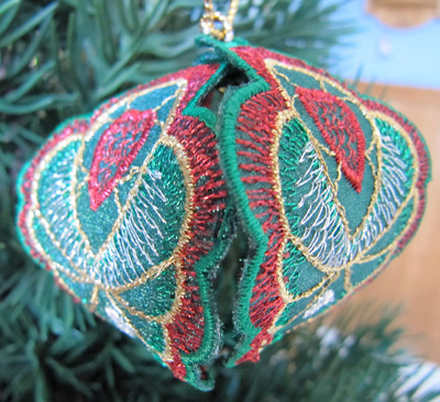 Embroidery Design: Christmas Ornament 6 small 4.99w X 4.99h