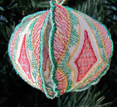 Embroidery Design: Christmas Ornament 8 small 4.99w x 4.99h