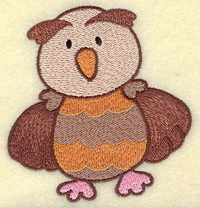 Embroidery Design: Owl3.26w X 3.48h