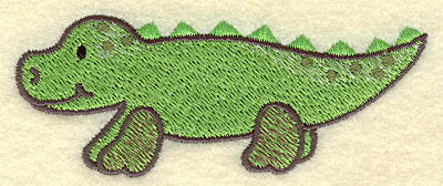 Embroidery Design: Alligator 3.87w X 1.55h