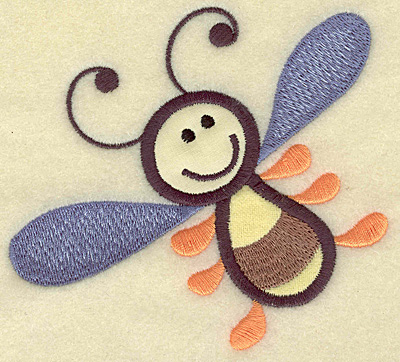 Embroidery Design: Bee double applique 4.40w X 4.03h