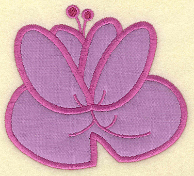 Embroidery Design: Water lily applique 4.26w X 3.86h