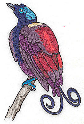 Embroidery Design: Bird A large 3.27w X 4.97h