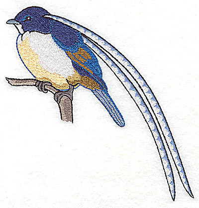 Embroidery Design: Bird E large 4.96w X 4.72h