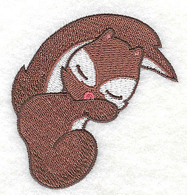 Embroidery Design: Squirrel sleeping 2.88w X 3.01h