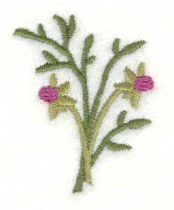 Embroidery Design: Sprig of buds1.59w X 2.00h