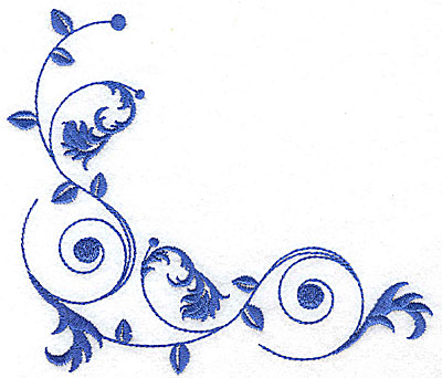 Embroidery Design: Fancy Baroque corner  5.81w X 4.98h