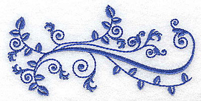Embroidery Design: Fancy Baroque leaf design 4.23w X 2.10h