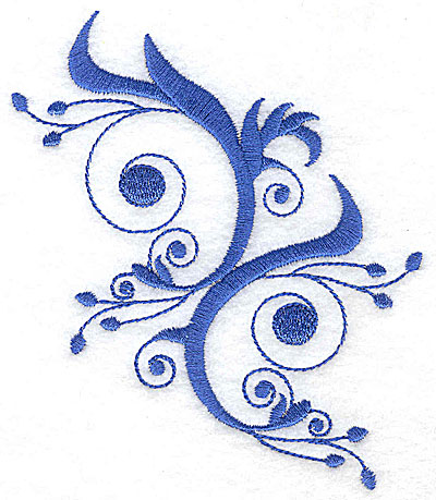 Embroidery Design: Fancy Baroque swirls large 4.18w X 4.96h