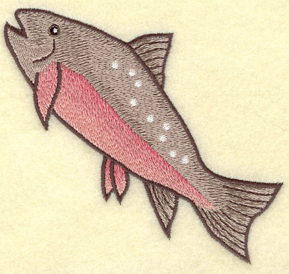 Embroidery Design: Fish A large 4.99w X 4.60h