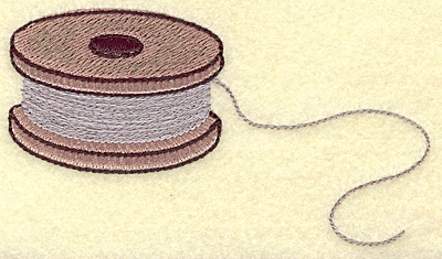 Embroidery Design: Fishing spool large 5.00w X 2.71h