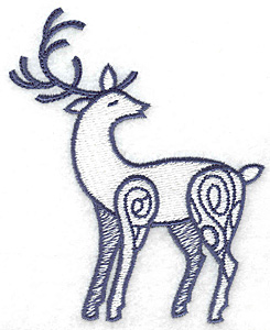 Embroidery Design: Reindeer 3.14w X 3.89h