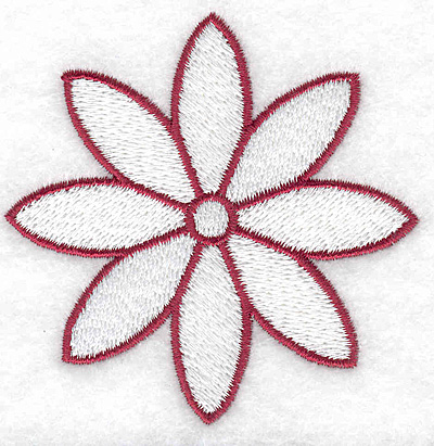 Embroidery Design: Flower 3.02w X 3.01h