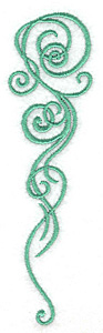 Embroidery Design: Swirls 1.36w X 4.98h