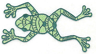 Embroidery Design: Frog 4 with solid fill 4.88w X 2.63h