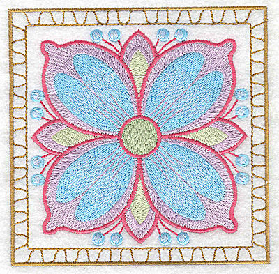 Embroidery Design: Flower 2 large 4.94w X 4.94h