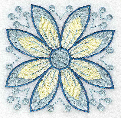 Embroidery Design: Flower only 2 3.23w X 3.23h
