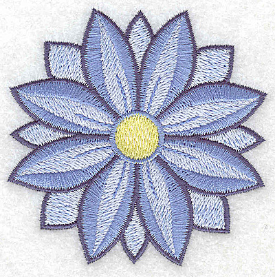 Embroidery Design: Flower only 4 3.19w X 3.19h