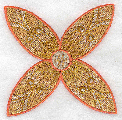 Embroidery Design: Flower only 8 3.19w X 3.19h
