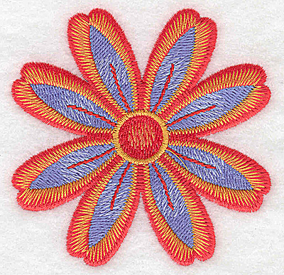 Embroidery Design: Flower only 10 3.13w X 3.13h