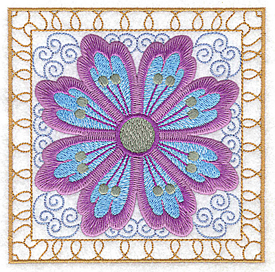 Embroidery Design: Flower 11 large 4.94w X 4.94h