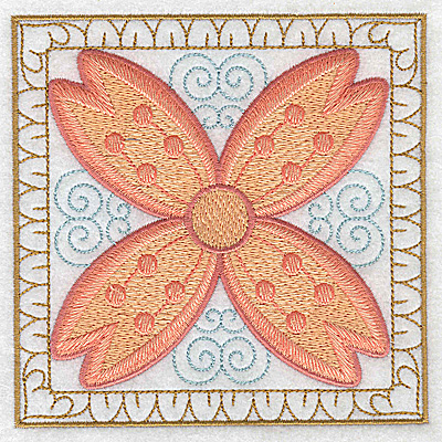Embroidery Design: Flower 12 large 4.94w X 4.93h