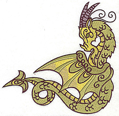 Embroidery Design: Dragon 7 large 6.96w X 6.84h