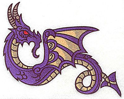Embroidery Design: Dragon 10 large 6.94w X 5.73h