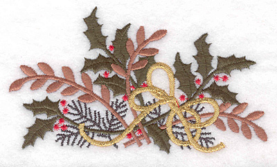 Embroidery Design: Christmas decoration large 5.00"w X 2.88"h
