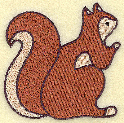 Embroidery Design: Squirrel 3.44w X 3.41h