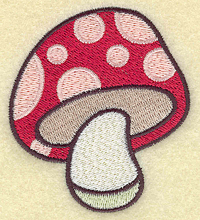 Embroidery Design: Toadstool  2.76w X 3.13h