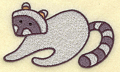 Embroidery Design: Racoon 3.57w X 2.10h