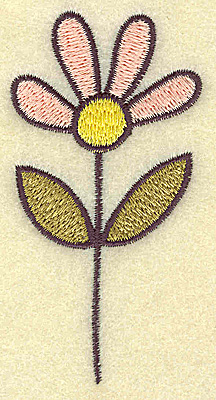 Embroidery Design: Flower  2.76w X 3.43h