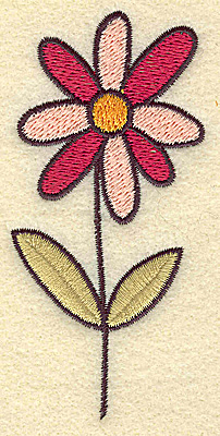 Embroidery Design: Daisy 1.87w X 3.86h