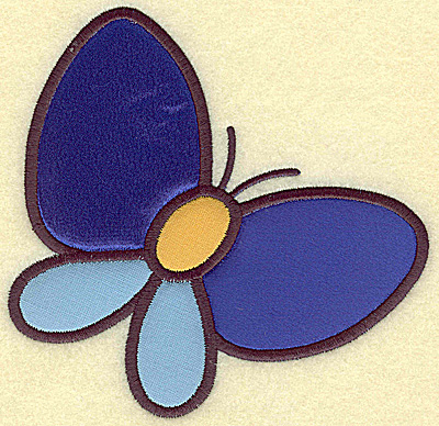 Embroidery Design: Butterfly (triple applique) 5.08w X 4.99h