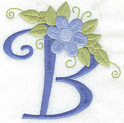 Embroidery Design: B large 4.24w X 4.27h