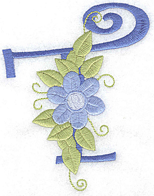 Embroidery Design: T large  3.94 wX 5.05h