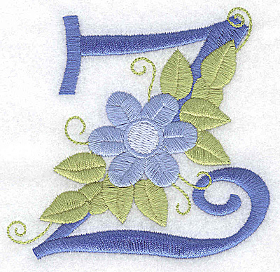 Embroidery Design: Z large 3.75w X 3.57h