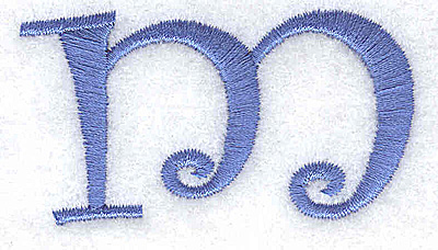 Embroidery Design: m lower case 2.40w X 1.31h