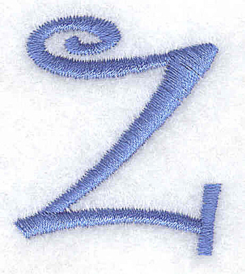 Embroidery Design: z lower case 1.34w X 1.55h