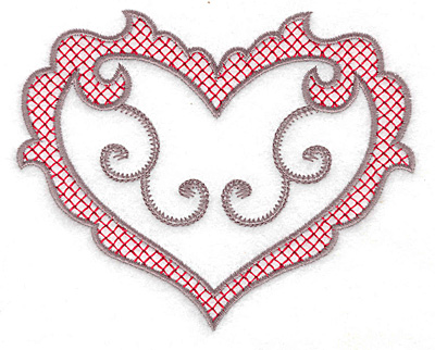 Embroidery Design: Heart 122 large 5.00w X 4.04h