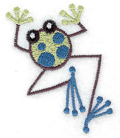 Embroidery Design: Frog B mini 2.20w X 2.60h