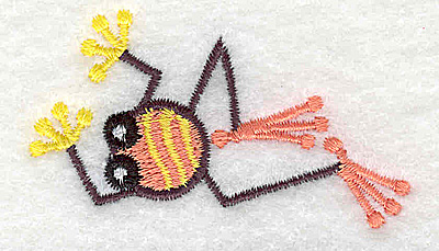 Embroidery Design: Frog D mini 2.50w X 2.35h